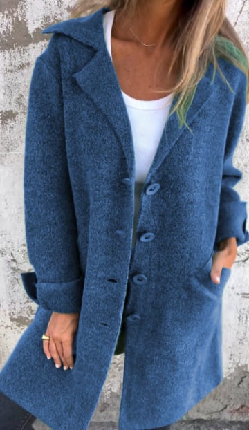 Lana | Single-Breasted Casual Wool Coat