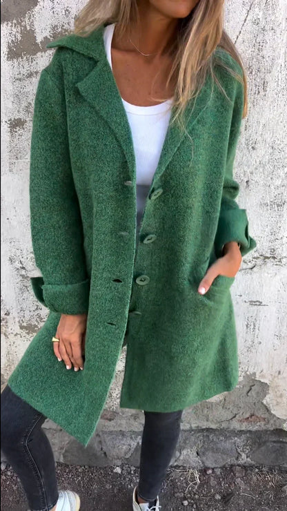 Lana | Single-Breasted Casual Wool Coat