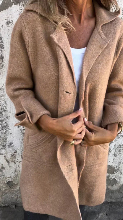 Lana | Single-Breasted Casual Wool Coat