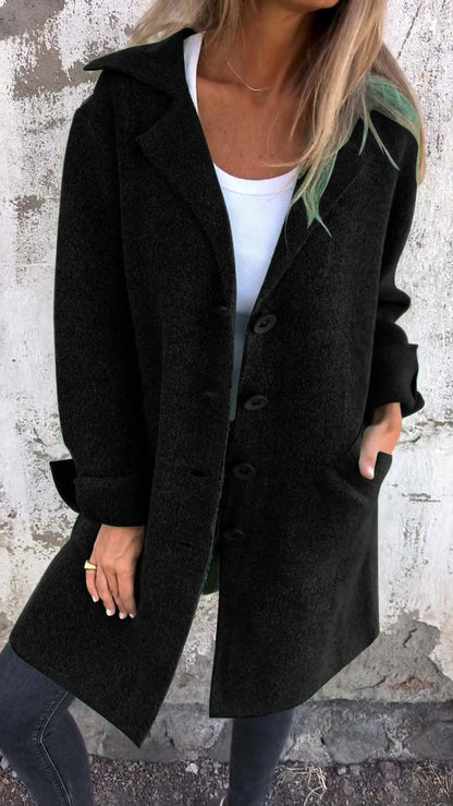 Lana | Single-Breasted Casual Wool Coat