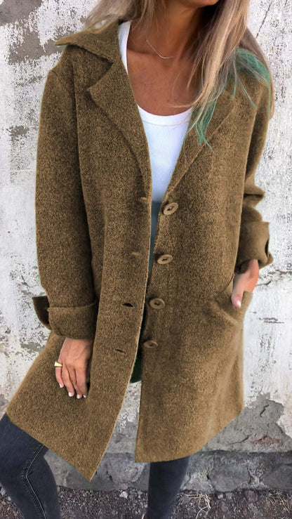 Lana | Single-Breasted Casual Wool Coat