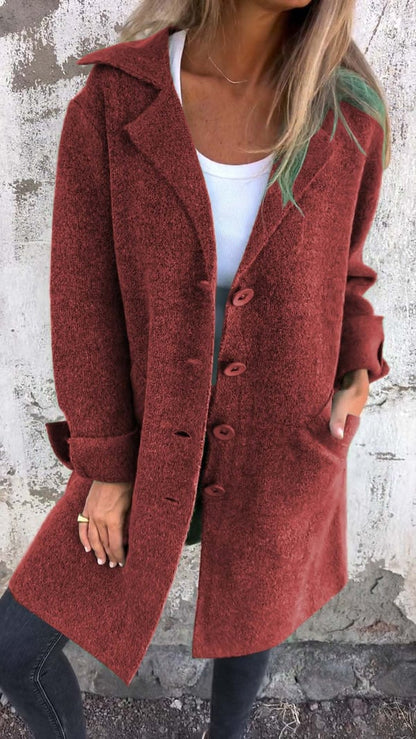 Lana | Single-Breasted Casual Wool Coat