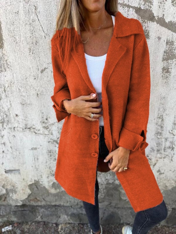 Lana | Single-Breasted Casual Wool Coat